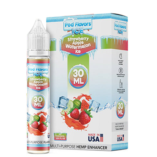 Pod Flavors Multi-Purpose Flavoring 30mL | Strawberry Apple Watermelon Ice with Packaging