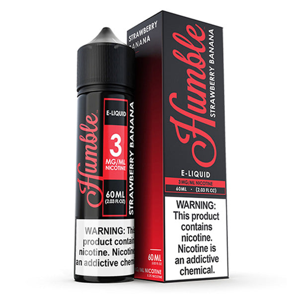 Humble Series E-Liquid | 3mg | 60mL | (Freebase) | Strawberry Banana with Packaging