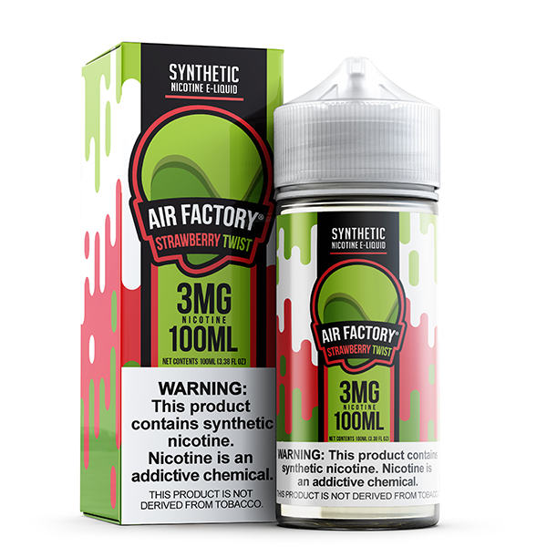 Air Factory TFN Series E-Liquid 100mL (Freebase) | Strawberry Twist with packaging
