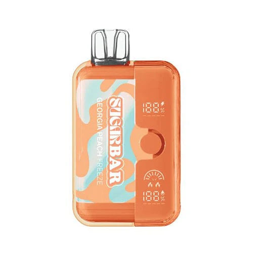Sugarbar Dual Turbo Disposable 18000 Puffs 18mL 50mg | MOQ 5 - Georgia Peach Freeze