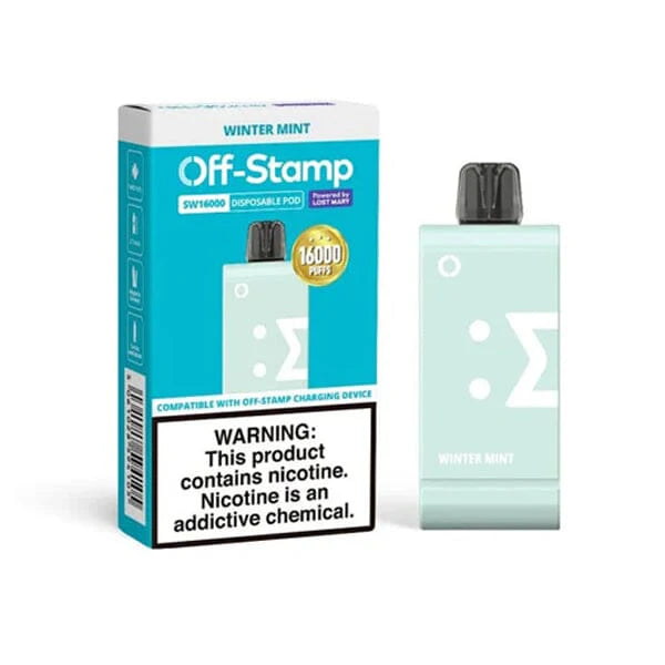 Off Stamp SW16000 Disposable | 16000 Puffs | 17mL | 50mg | (Pod Disposable Only) | MOQ 5 | Winter Mint with Packaging