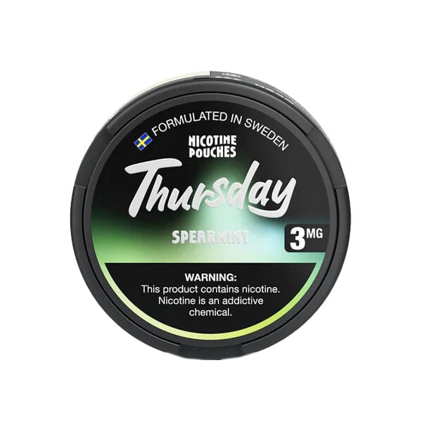 Thursday Nicotine Pouches (20ct Can)(5-Can Pack) | Spearmint