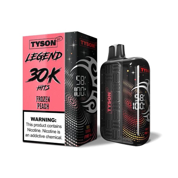Tyson 2.0 Legend Disposable 30k Puffs 50mg (16mL) • MOQ 5 | Frozen Peach with Packaging