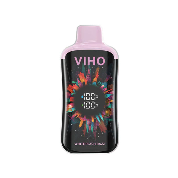 Viho Super Charge PRO Disposable | 20000 Puffs | 21mL | 50mg | MOQ 5 | White Peach Razz