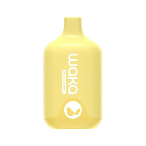 WAKA SMASH Disposable | 6000 Puffs | 12mL | 50mg | MOQ 10 | Banana Coconut
