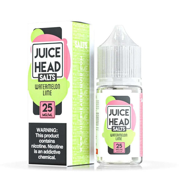 Juice Head Salt Series E-Liquid | 30mL | 25mg | Salt Nic | Watermelon Lime with packaging