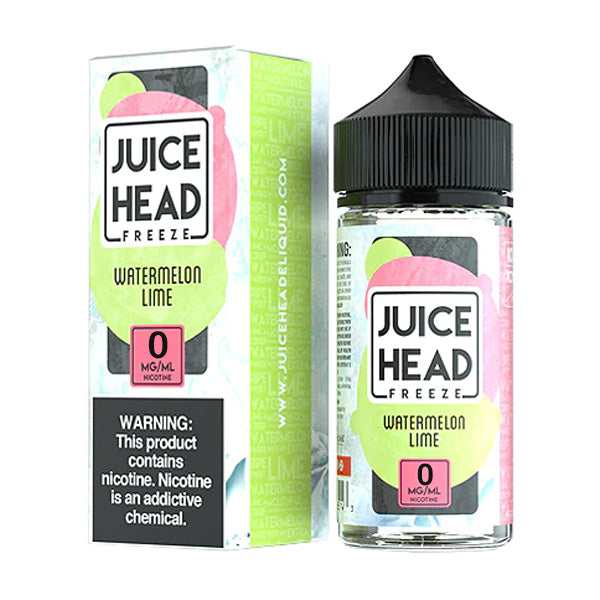 Juice Head Series E-Liquid | 100mL | 0mg | (Freebase) | Watermelon Lime Freeze with Packaging