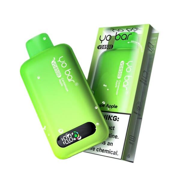 Yo Bar Disposable 8500 Puffs 16mL 50mg | MOQ 5 Cantaloupe Apple with Packaging