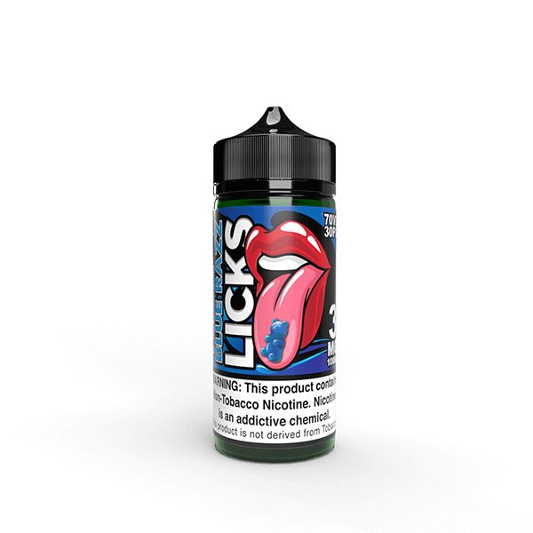 Licks TFN by Juice Roll Upz E-Liquid 100mL (Freebase) | Yummi Blue Raspberry