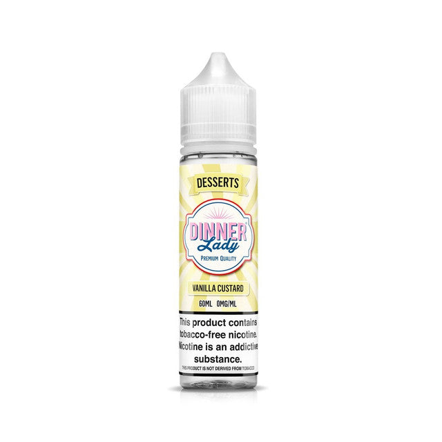 Dinner Lady TFN Series E-Liquid 60mL (Freebase) Vanilla Custard