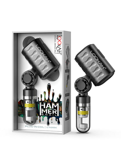 Lookah (Wax Vaporizer) Hammer E-Rig - Black with Packaging