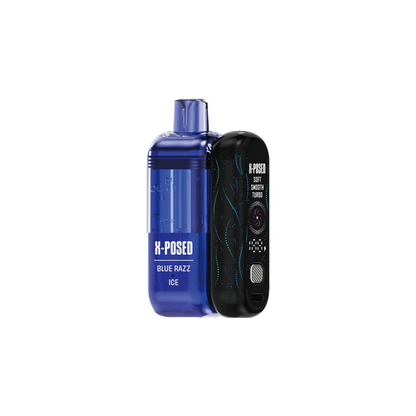 X-Posed – Dispo Kit- 35000Puff- 16mL Dispo plus Power Dock | Blue Razz