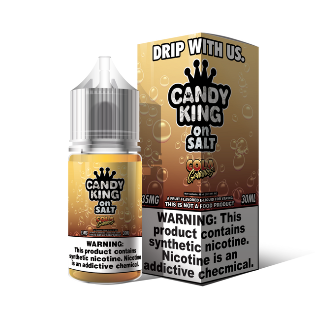 Candy King on Salt Series E-Liquid | 30mL | 35mg | Salt Nic | Cola Gummies with Packaging