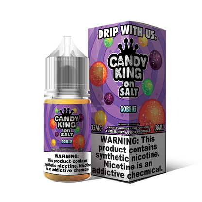 Candy King on Salt Series E-Liquid | 30mL | 35mg | Salt Nic | Gobbies with Packaging