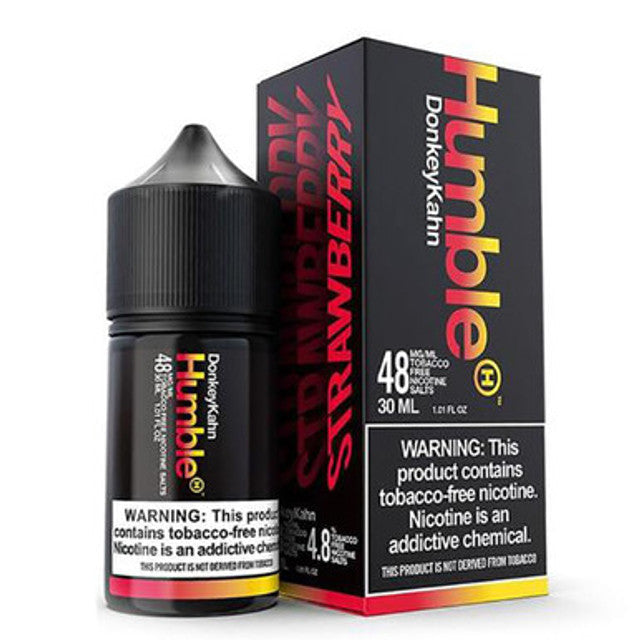 Humble Salt Series E-Liquid | 48mg | 30mL | Salt Nic | Donkey Kahn with packaging
