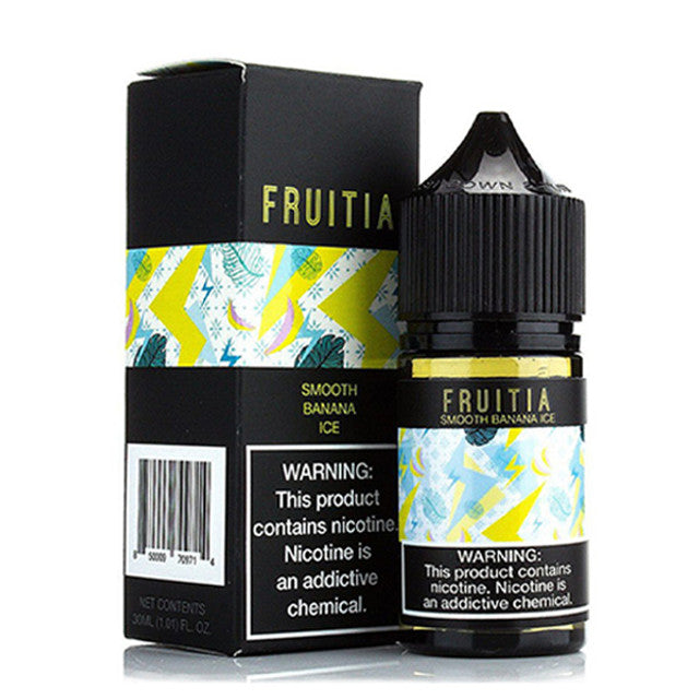 Fresh Farms FRUITIA Salt Series E-Liquid 30mL (Salt Nic) | Smooth Banana Ice with packaging