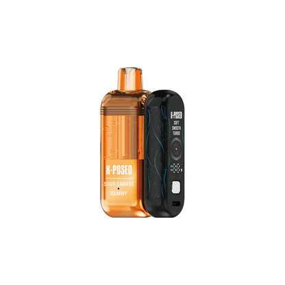 X-Posed – Dispo Kit- 35000Puff- 16mL Dispo plus Power Dock | Sour Orange Gummy