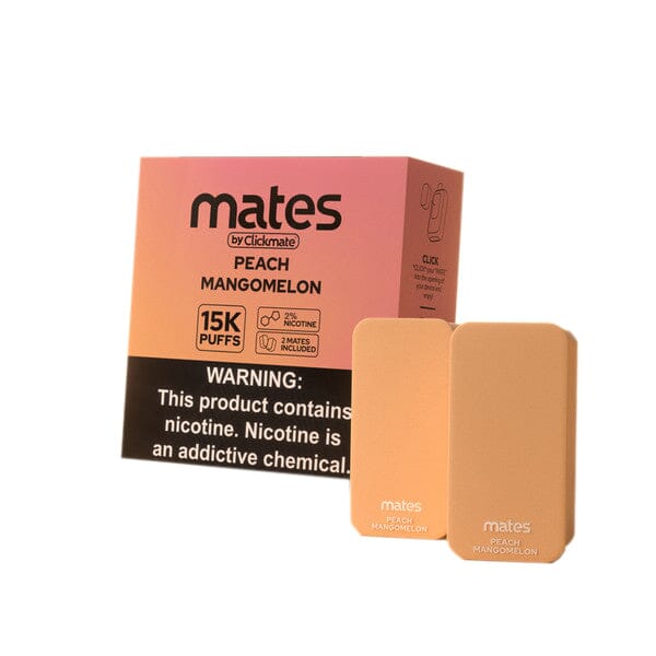 7Daze ClickMates 2% Prefilled Pods 2-Pack | MOQ 5 - Peach Mango Melon with Packaging