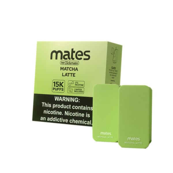 7Daze ClickMates 2% Prefilled Pods 2-Pack | MOQ 5 - Matcha Latte  with Packaging