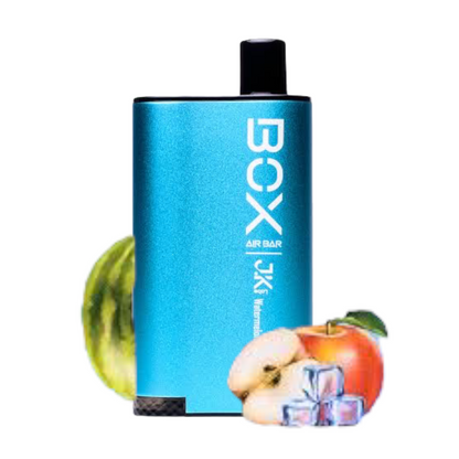 Air Bar Box Disposable 3000 Puffs 10mL 50mg | MOQ 10 Watermelon Apple Ice