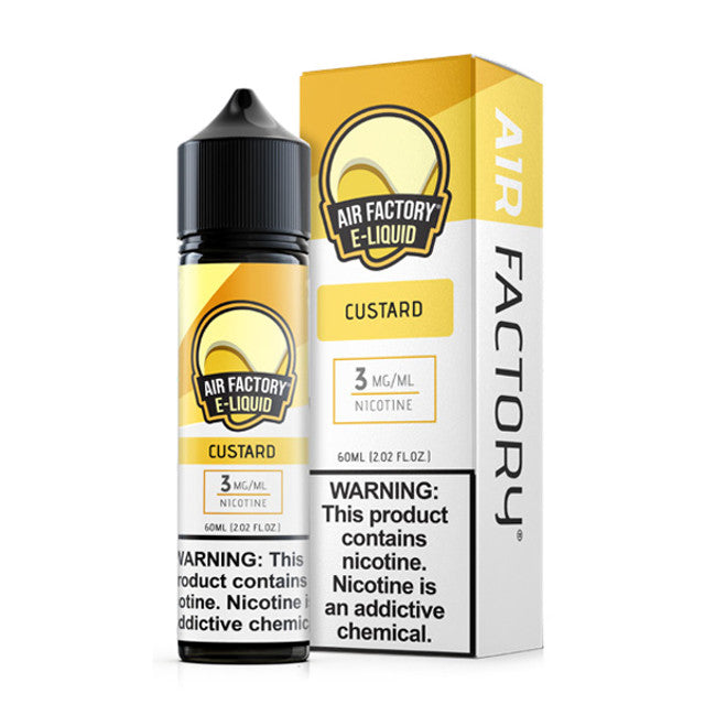 Air Factory E-Juice 60mL (Freebase) Custard with packaging