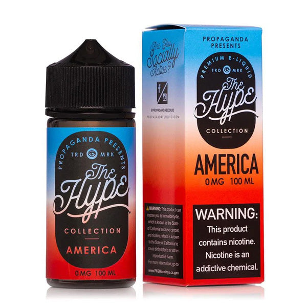 The Hype by Propaganda E-Liquid 100mL (Freebase) | America with Packaging