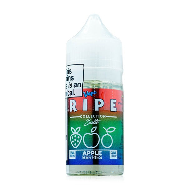 Vape 100 Ripe Salt Series E-Liquid 30mL (Salt Nic) | Apple Berries