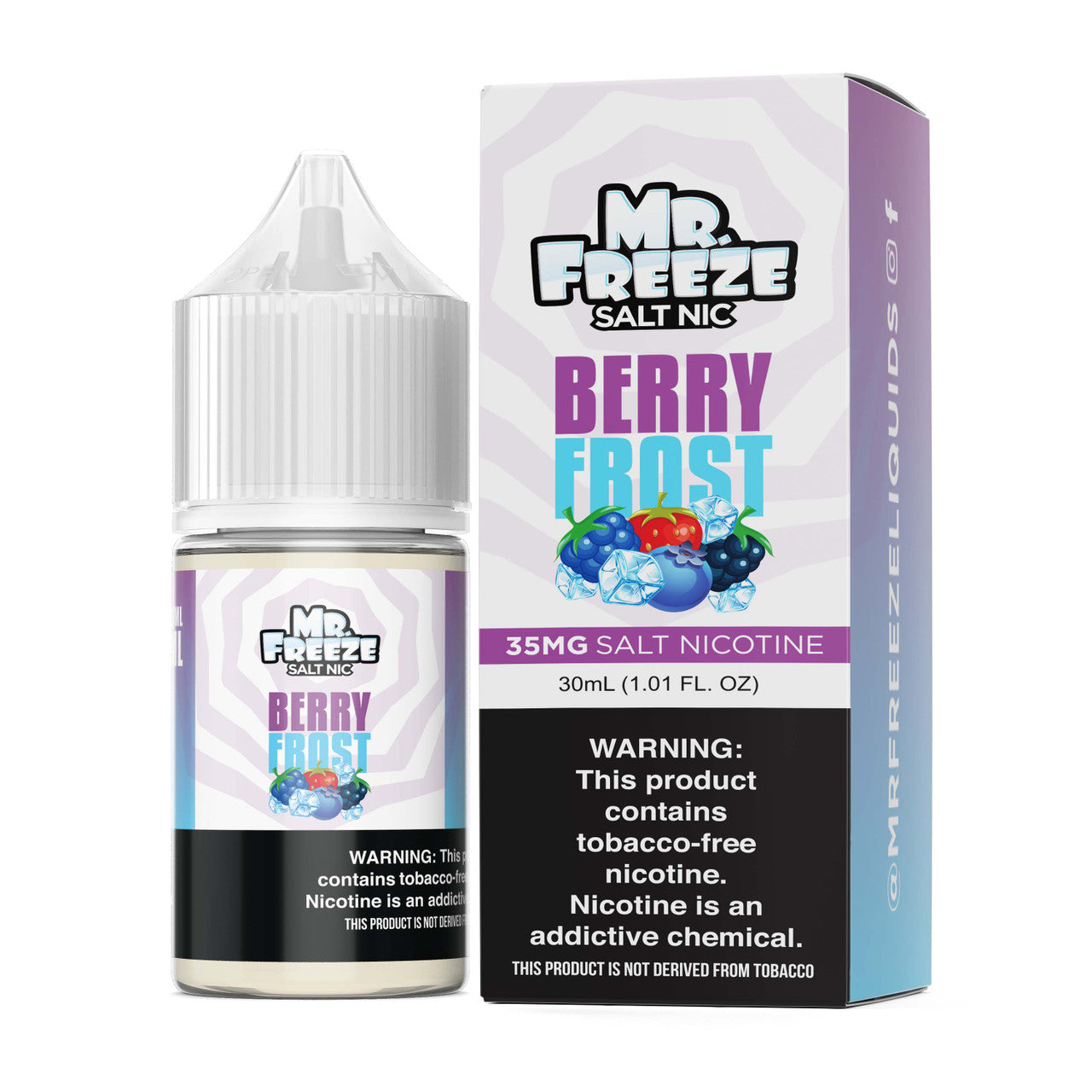 Mr. Freeze TFN Salt Series E-Liquid 30mL (Salt Nic)- Berry Frost with packaging