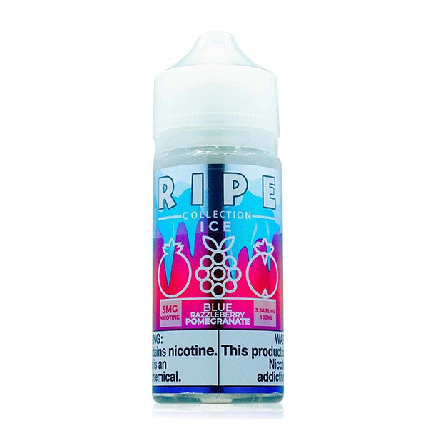 Vape 100 Ripe Series E-Liquid 100mL (Freebase) | Blue Razzleberry Pomegranate Ice