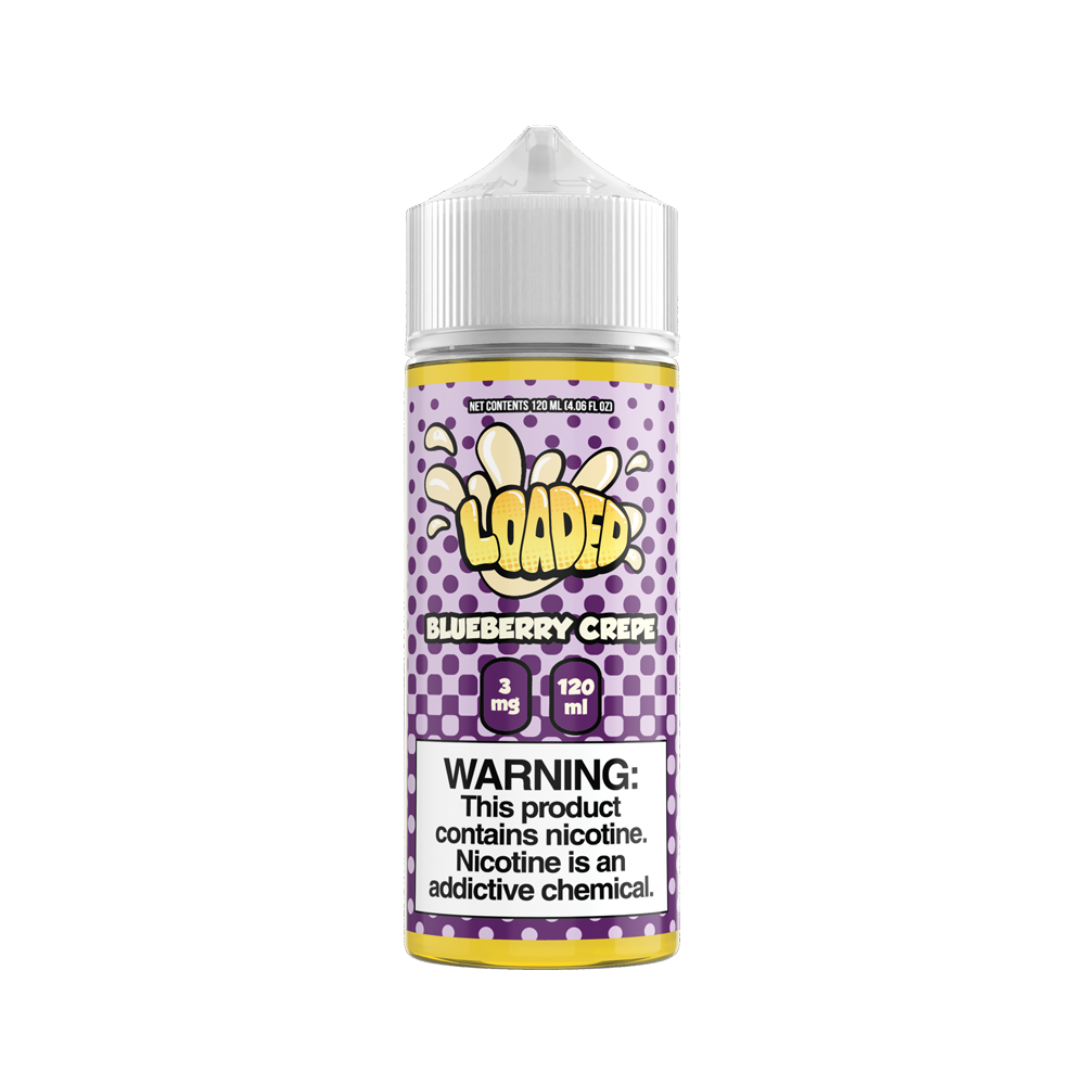 LOADED Series E-Liquid 120mL (Freebase) | Blueberry Crepe