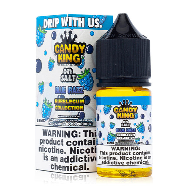 Candy King on Salt Series E-Liquid | 30mL | 35mg | Salt Nic | Blue Razz with Packaging