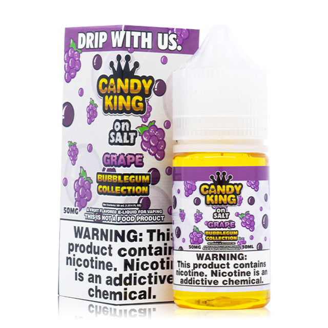 Candy King on Salt Series E-Liquid | 30mL | 50mg | Salt Nic | Grape with Packaging