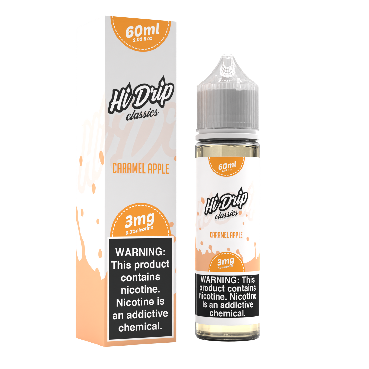 Hi-Drip Classics Series E-Liquid 60mL (Freebase) | Caramel Apple with Packaging