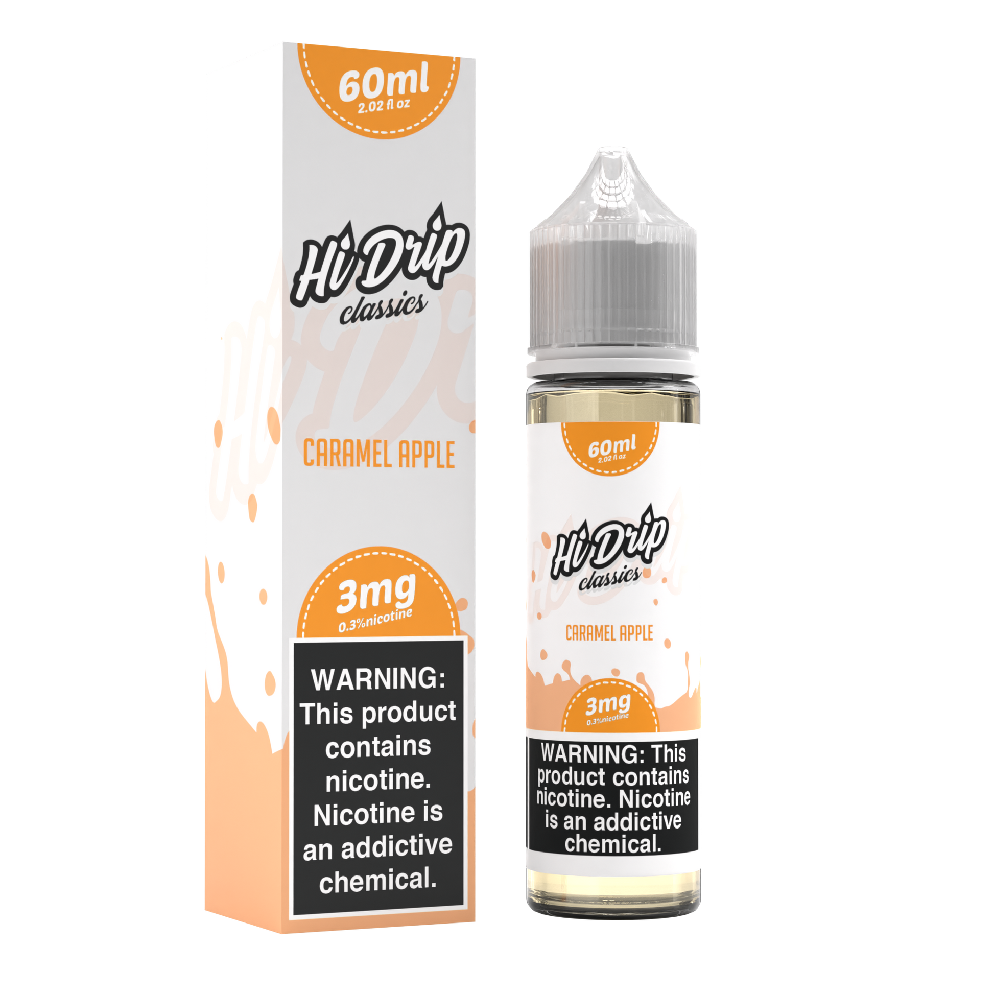Hi-Drip Classics Series E-Liquid 60mL (Freebase) | Caramel Apple with Packaging