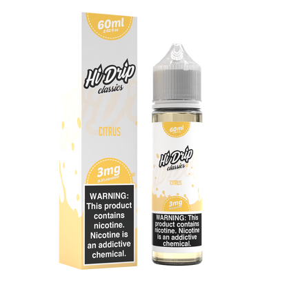 Hi-Drip Classics Series E-Liquid 60mL (Freebase) | Citrus with Packaging