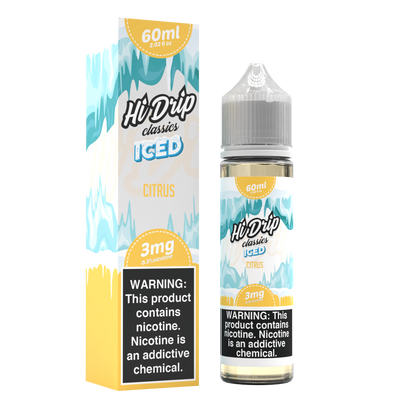 Hi-Drip Classics Series E-Liquid 60mL (Freebase) | Citrus Iced with Packaging