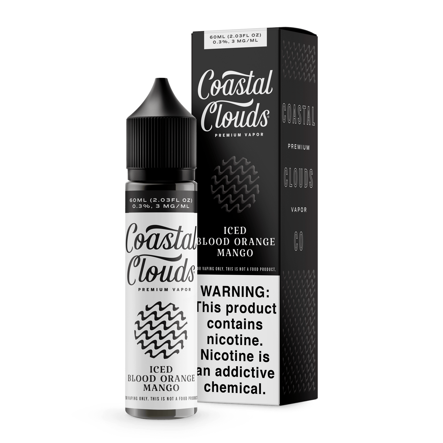 Coastal Clouds 60mL E-Liquid Series (Freebase) | Iced Blood Orange MAngo