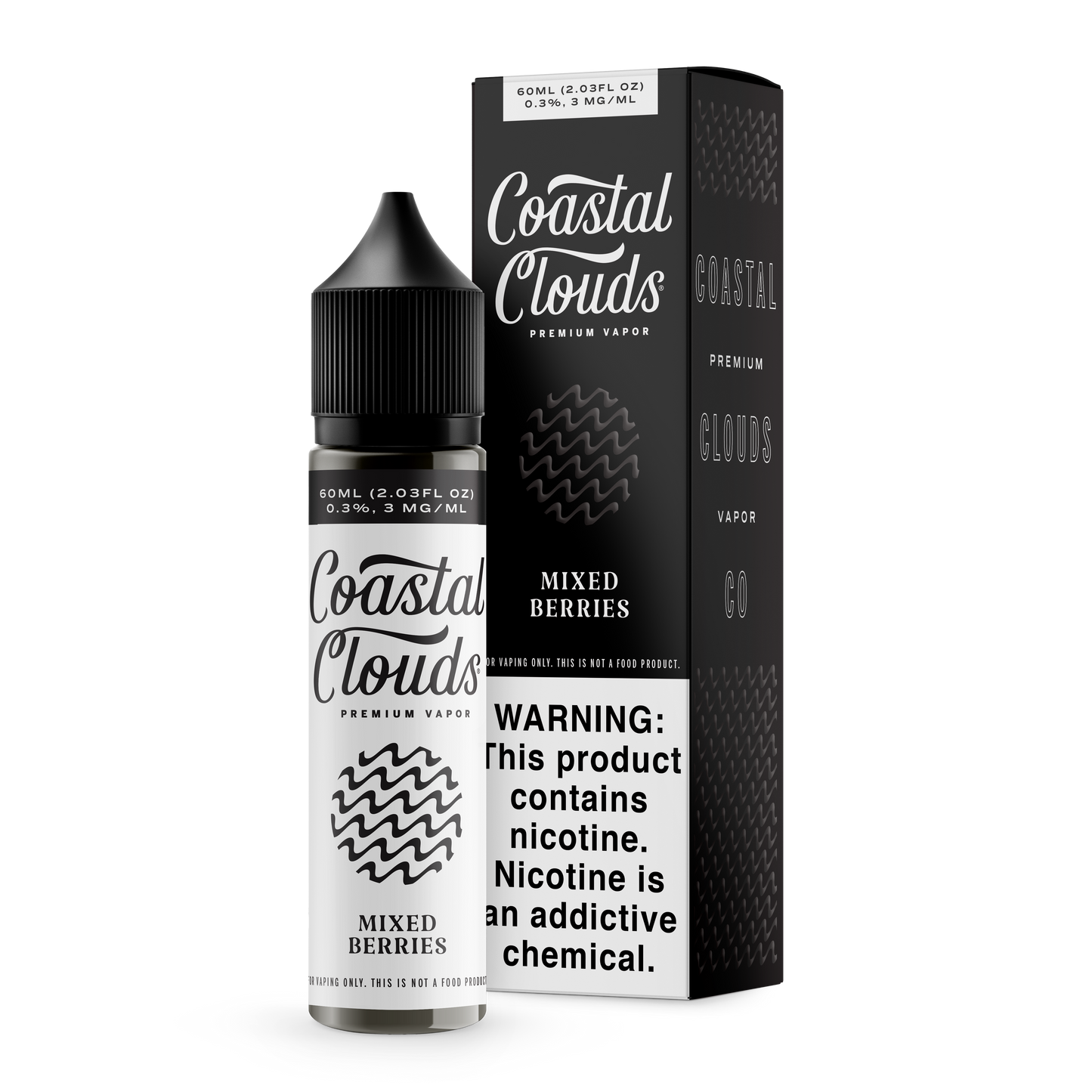 Coastal Clouds 60mL E-Liquid Series (Freebase) | Mixed Berries