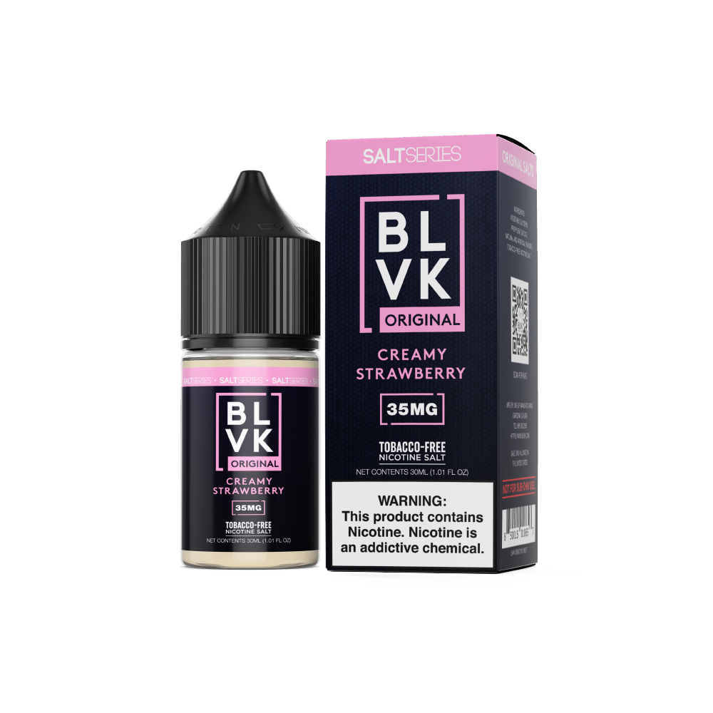 BLVK TFN Series Salt E-Liquid 30mL (Salt Nic) Salt Series - Creamy Strawberry