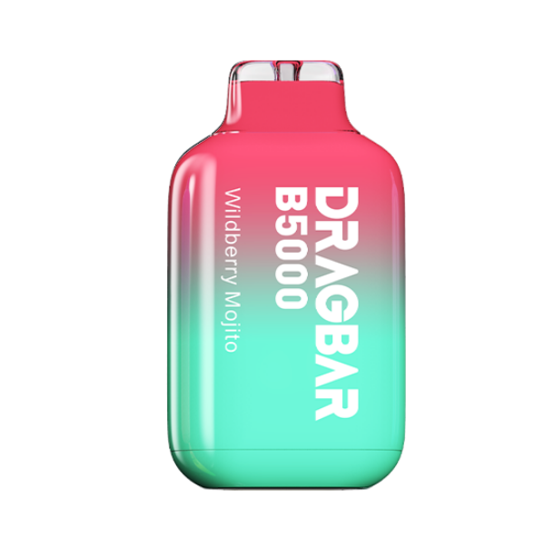 DRAGBAR B5000 Disposable | 5000 Puffs | 13mL | 50mg | MOQ 5 | Wildberry Mojito