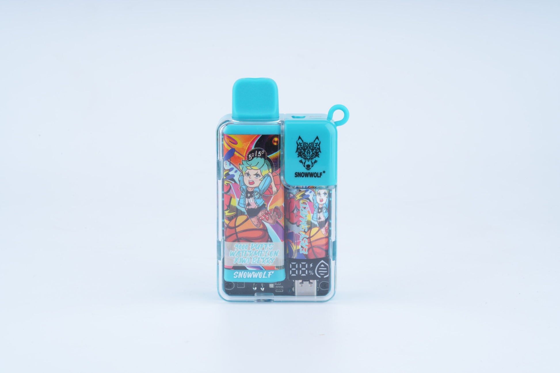 Snowwolf Easy Smart Disposable | 9000 Puffs | 18mL | 50mg | MOQ 5 | Watermelon Kiwi Berry