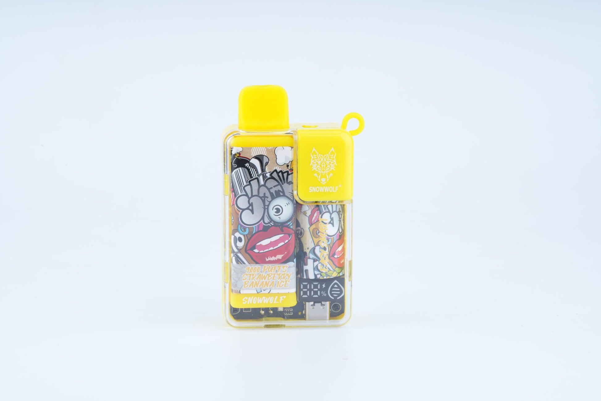 Snowwolf Easy Smart Disposable | 9000 Puffs | 18mL | 50mg | MOQ 5 | Strawberry Banana Ice