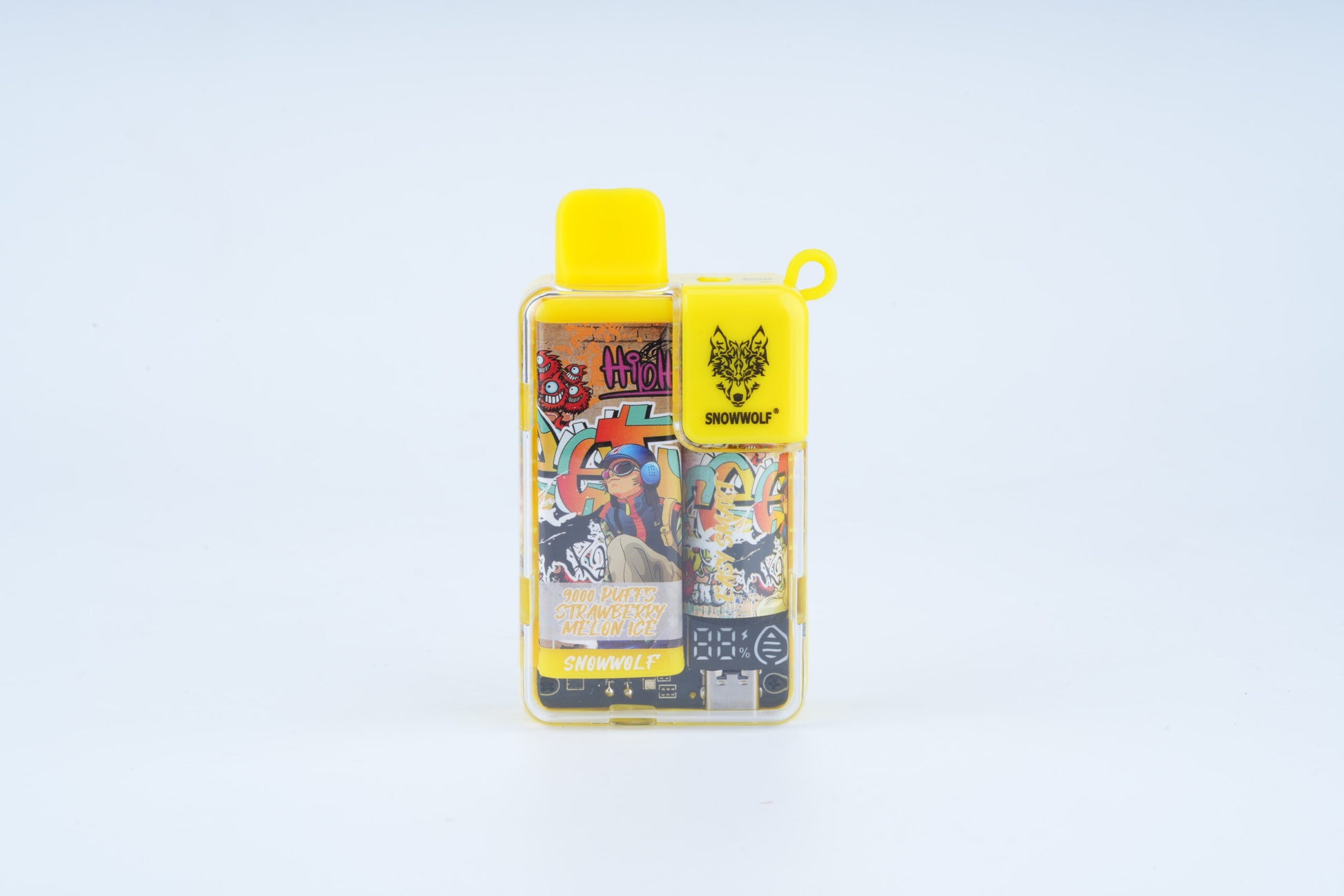 Snowwolf Easy Smart Disposable | 9000 Puffs | 18mL | 50mg | MOQ 5 | Strawberry Melon Ice