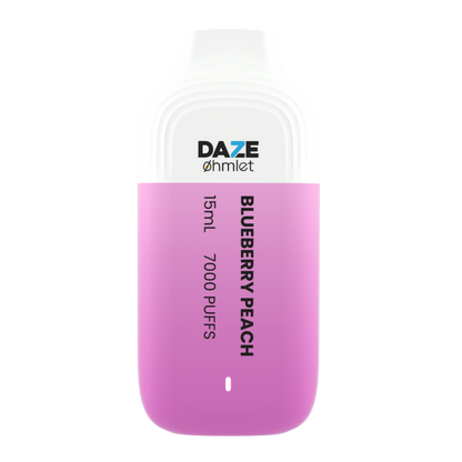 Daze OHMLET Disposable | 7000 Puffs | 15mL | 20Mg | MOQ 10 | Blueberry Peach