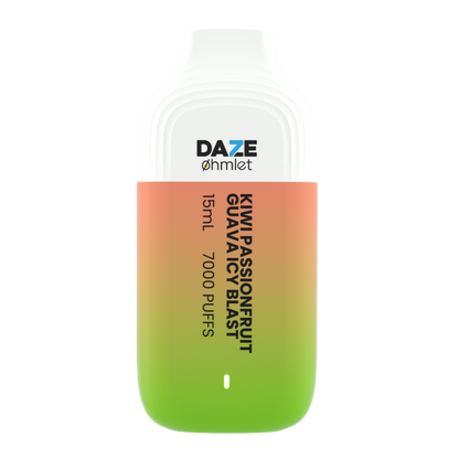 Daze OHMLET Disposable | 7000 Puffs | 15mL | 20Mg | MOQ 10 | Kiwi Passion Fruit Guava Icy Blast
