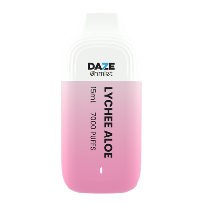 Daze OHMLET Disposable | 7000 Puffs | 15mL | 20Mg | MOQ 10 | Lychee Aloe