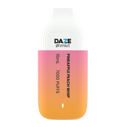 Daze OHMLET Disposable | 7000 Puffs | 15mL | 20Mg | MOQ 10 | Pineapple Peach Whip