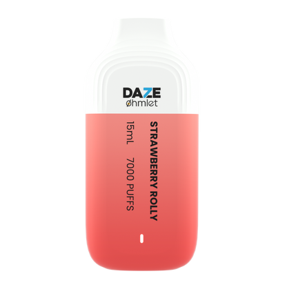 Daze OHMLET Disposable | 7000 Puffs | 15mL | 20Mg | MOQ 10 | Strawberrry Rolly