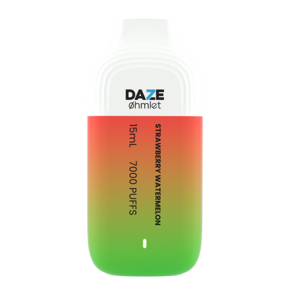 Daze OHMLET Disposable | 7000 Puffs | 15mL | 20Mg | MOQ 10 | Strawberry Watermelon