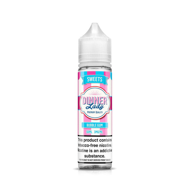 Dinner Lady TFN Series E-Liquid 60mL (Freebase) Bubblegum